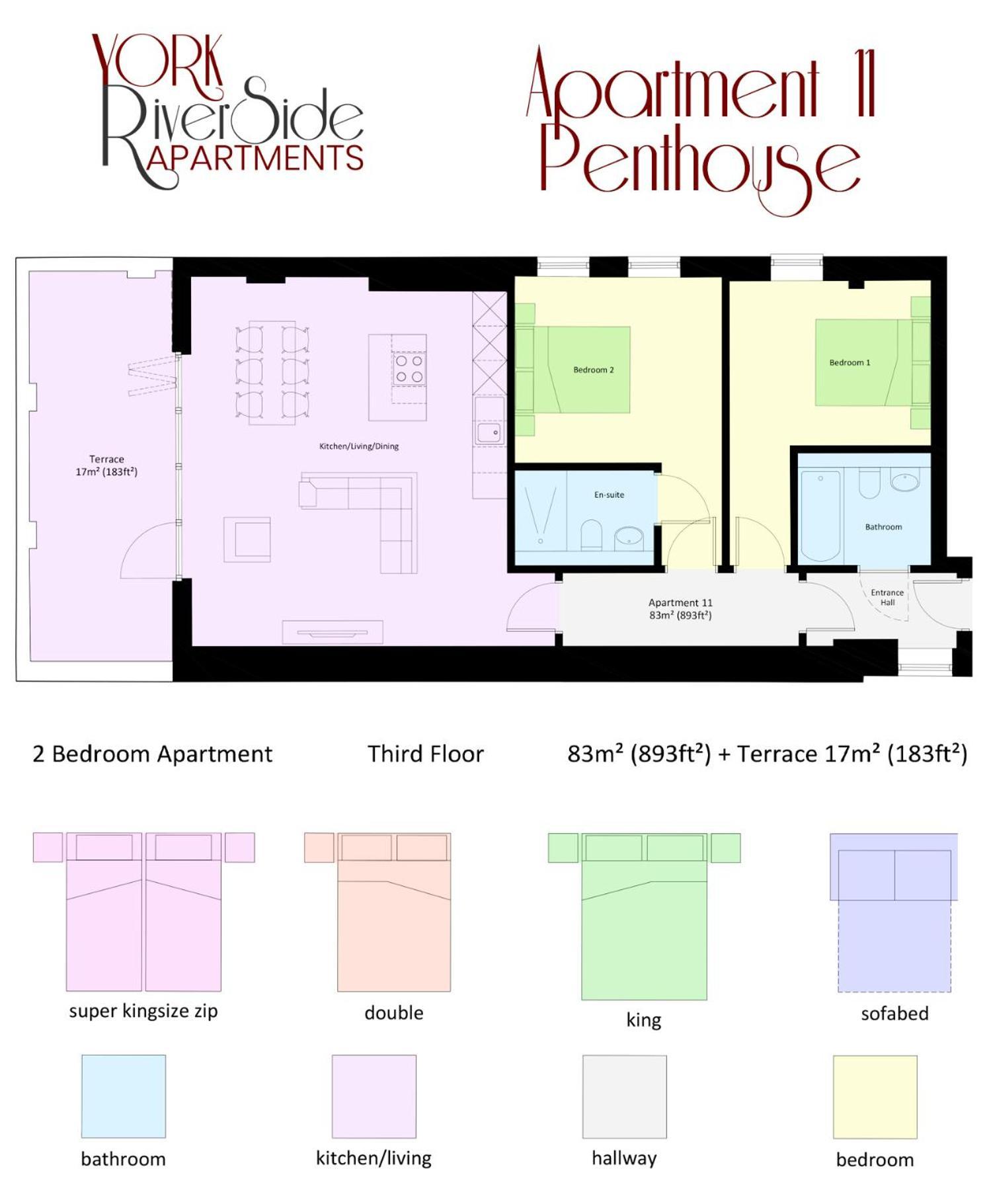 York Riverside Apartments Room photo